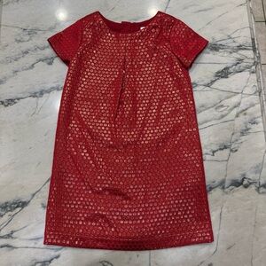 GAP Kids Red Textured Dress